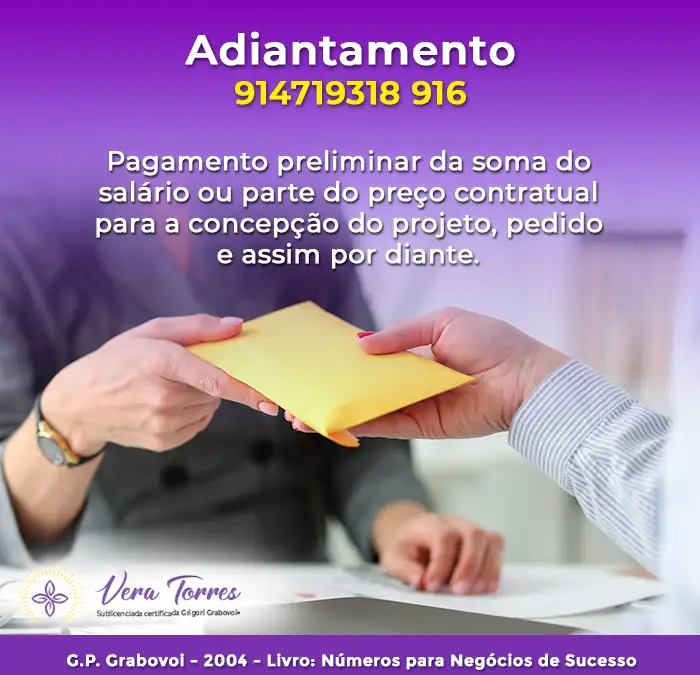 Adiantamento – 914719318 916