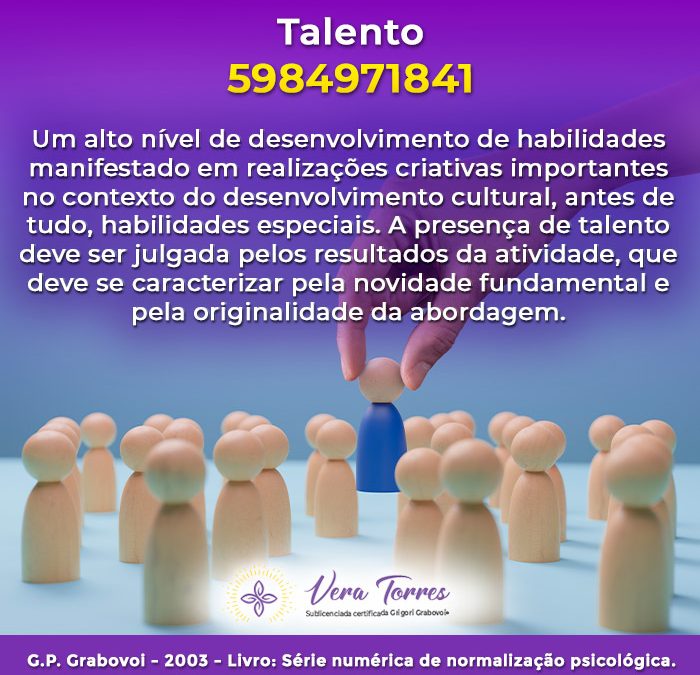 Talento – 5984971841
