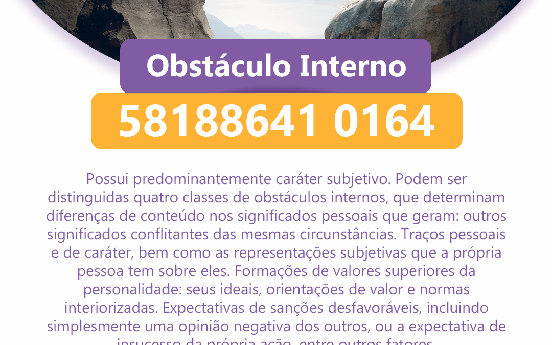 Obstáculo Interno – 58188641 0164